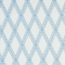 Load image into Gallery viewer, Schumacher Les Losanges Toile Fabric 179460 / Sky