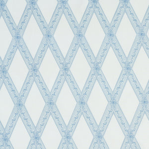 Schumacher Les Losanges Toile Fabric 179460 / Sky