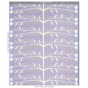 Schumacher Thistle Fabric 179531 / Lavendar