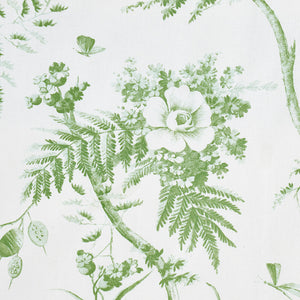 Schumacher Toile De La Prairie Fabric 179571 / Green