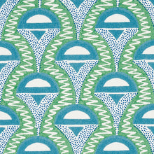 Load image into Gallery viewer, Schumacher Abelino Fabric 179582 / Green &amp; Peacock
