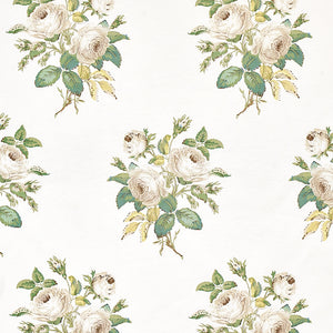 Schumacher Loudon Rose Fabric 179630 / Ivory
