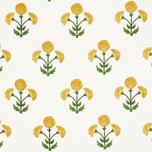 Load image into Gallery viewer, Schumacher Saranda Flower Embroidery Fabric 179671 / Marigold