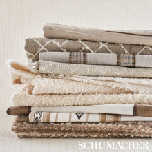 Load image into Gallery viewer, Schumacher Dixon Embroidered Print Linen Fabric 179680 / Neutral