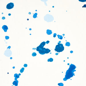 Schumacher Ink Splash Fabric 179711 / Blue