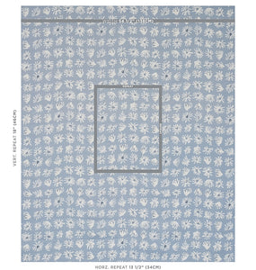 Schumacher Meadow Rock Fabric 179720 / Blue