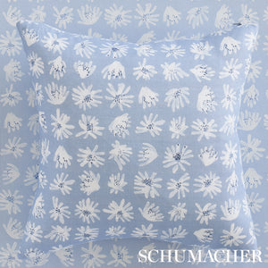 Schumacher Meadow Rock Fabric 179720 / Blue