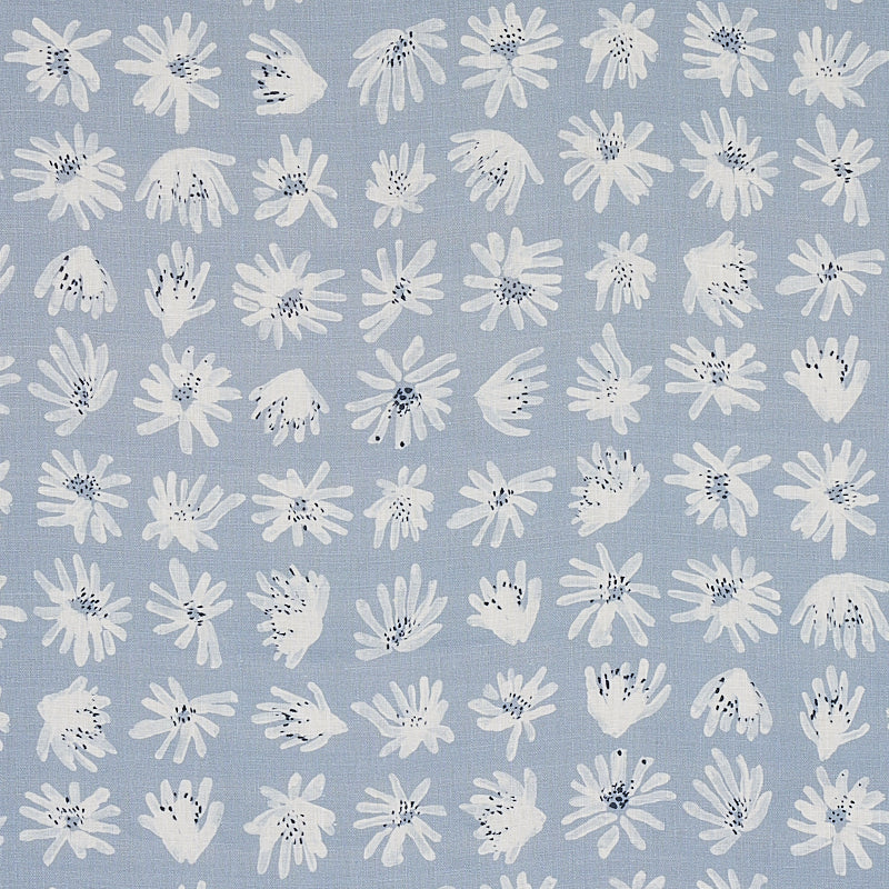 Schumacher Meadow Rock Fabric 179720 / Blue