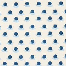 Load image into Gallery viewer, Schumacher Berry Hand Block Print Fabric 179731 / Indigo &amp; Sky