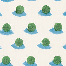 Load image into Gallery viewer, Schumacher Berry Hand Block Print Fabric 179732 / Grass &amp; Sky