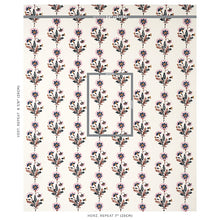 Load image into Gallery viewer, Schumacher Dianthus Hand Block Print Fabric 179740 / Rust &amp; Rose