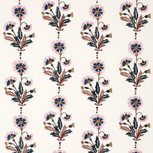 Load image into Gallery viewer, Schumacher Dianthus Hand Block Print Fabric 179740 / Rust &amp; Rose