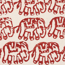 Load image into Gallery viewer, Schumacher Ellies Hand Block Print Fabric 179751 / Rust