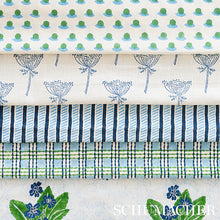 Load image into Gallery viewer, Schumacher Garden Path Hand Block Print Fabric 179760 / Midnight &amp; Sky