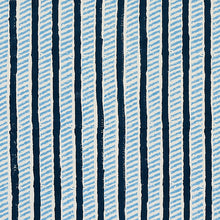 Load image into Gallery viewer, Schumacher Garden Path Hand Block Print Fabric 179760 / Midnight &amp; Sky