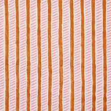 Load image into Gallery viewer, Schumacher Garden Path Hand Block Print Fabric 179761 / Copper &amp; Rose