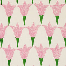 Load image into Gallery viewer, Schumacher Tulip Hand Block Fabric 179820 / Rose &amp; Grass