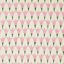 Load image into Gallery viewer, Schumacher Tulip Hand Block Fabric 179820 / Rose &amp; Grass