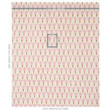 Load image into Gallery viewer, Schumacher Tulip Hand Block Fabric 179821 / Rose &amp; Copper