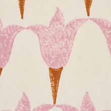 Load image into Gallery viewer, Schumacher Tulip Hand Block Fabric 179821 / Rose &amp; Copper