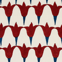 Load image into Gallery viewer, Schumacher Tulip Hand Block Fabric 179823 / Iron &amp; Indigo