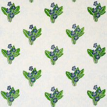 Load image into Gallery viewer, Schumacher Primrose Hand Block Fabric 179830 / Grass &amp; Sky