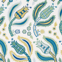 Load image into Gallery viewer, Schumacher Malabar Vine Fabric 179850 / Peacock