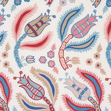 Load image into Gallery viewer, Schumacher Malabar Vine Fabric 179851 / Sky &amp; Rose