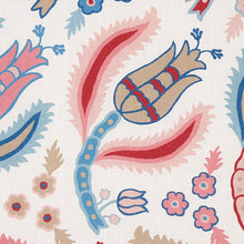 Load image into Gallery viewer, Schumacher Malabar Vine Fabric 179851 / Sky &amp; Rose