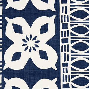 Schumacher Mrs. Howell Fabric 179872 / Indigo