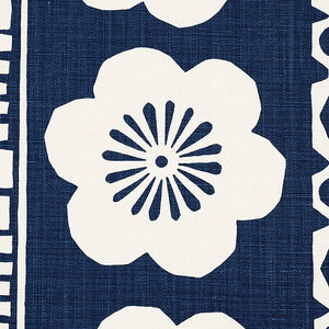 Schumacher Mrs. Howell Fabric 179872 / Indigo