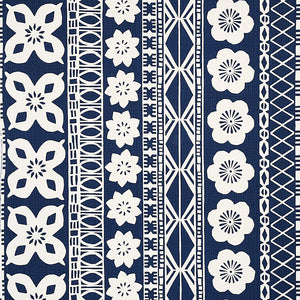 Schumacher Mrs. Howell Fabric 179872 / Indigo