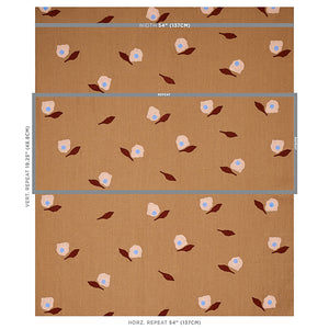 Schumacher Aquinnah Hand Block Fabric 179891 / Camel