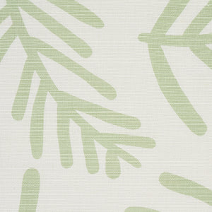 Schumacher Tiah Cove Fabric 179910 / Sage Leaf