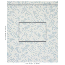 Load image into Gallery viewer, Schumacher Tiah Cove Fabric 179911 / Blue Leaf