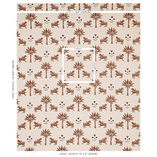 Load image into Gallery viewer, Schumacher Tiger Palm Fabric 179930 / Cocoa