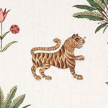 Load image into Gallery viewer, Schumacher Tiger Palm Fabric 179932 / Crimson