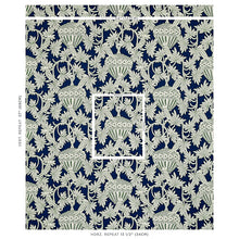 Load image into Gallery viewer, Schumacher Santarem Fabric 179940 / Navy