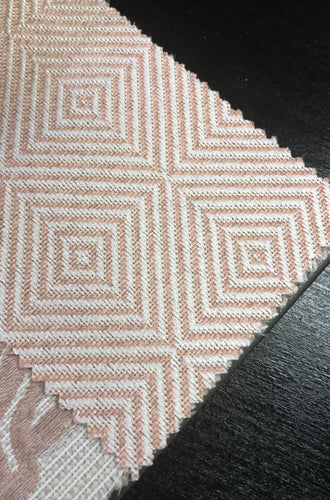 7 Colorways Diamond Geometric Upholstery Fabric Blush Blue Gray Beige