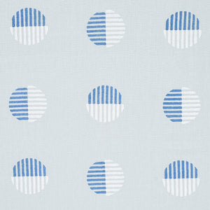 Schumacher Ando Hand Block Print Fabric 180000 / Chambray