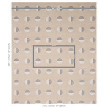 Load image into Gallery viewer, Schumacher Ando Hand Block Print Fabric 180002 / Ivory &amp; Charcoal On Natural