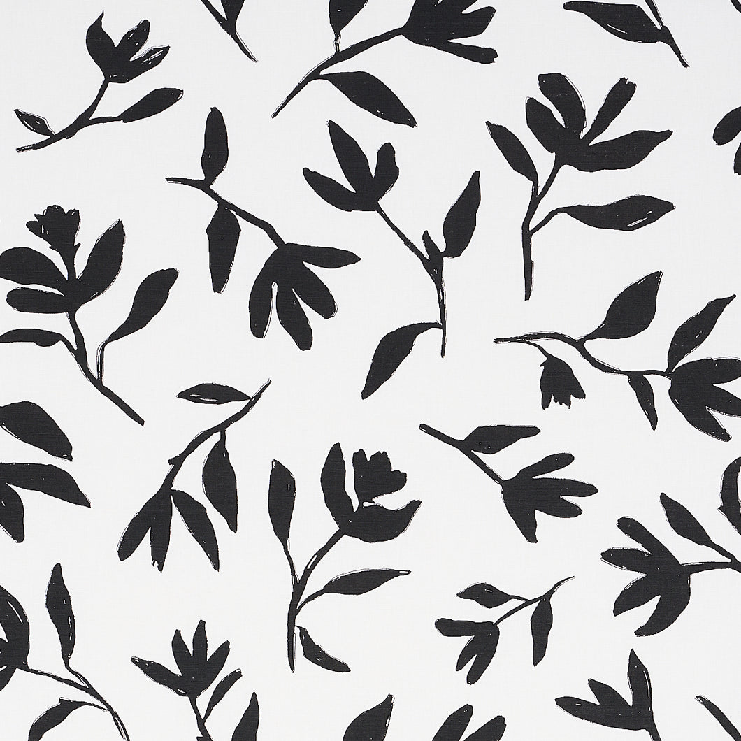 Schumacher Laurel Fabric 180011 / Black