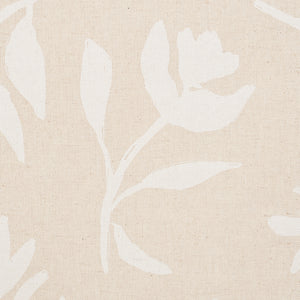 Schumacher Laurel Fabric 180012 / White On Unbleached