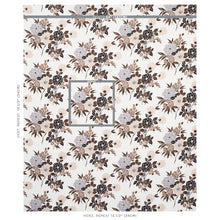 Load image into Gallery viewer, Schumacher Valentina Floral Fabric 180021 / Brown