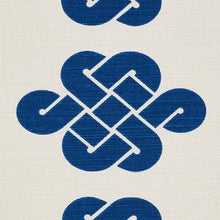 Load image into Gallery viewer, Schumacher Penelope Knot Fabric 180031 / Blue