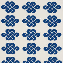 Load image into Gallery viewer, Schumacher Penelope Knot Fabric 180031 / Blue