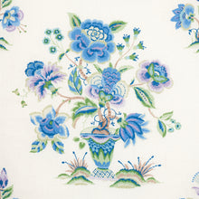 Load image into Gallery viewer, Schumacher Ashford Linen Fabric 180041 / Cornflower And Lilac
