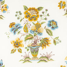 Load image into Gallery viewer, Schumacher Ashford Linen Fabric 180042 / Ochre And Sky
