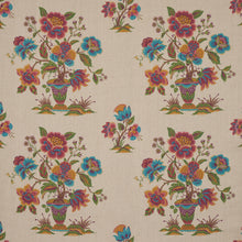 Load image into Gallery viewer, Schumacher Ashford Linen Fabric 180043 / Mulberry And Natural
