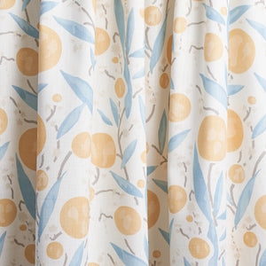 Schumacher Mirabelle Fabric 180060 / Yellow And Sky